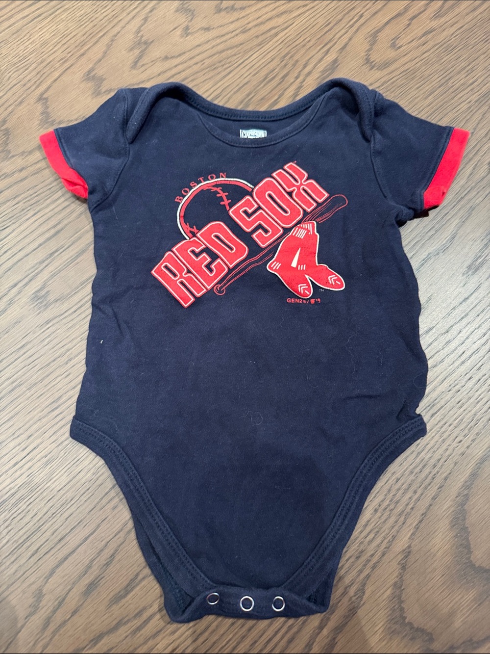 Navy and Red Boston Red Sox Infant One-Piece Bodysuit